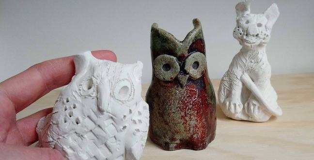 A series of clay animal in various states of being created